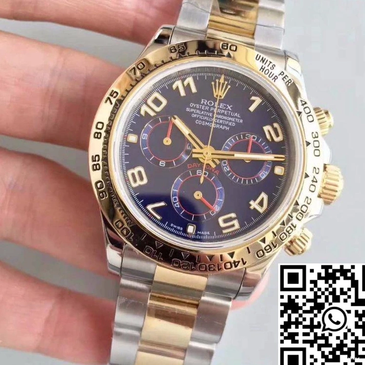 Wrapped Rolex Gold Cosmograph Factory Blue 3A Daytona Dial 116503 Yellow 18K 1205